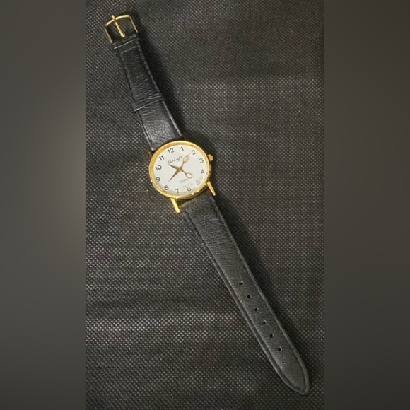 Vintage Starlight unisex Hair dresser Shears watch genuine leather Band - used - Picture 4 of 9